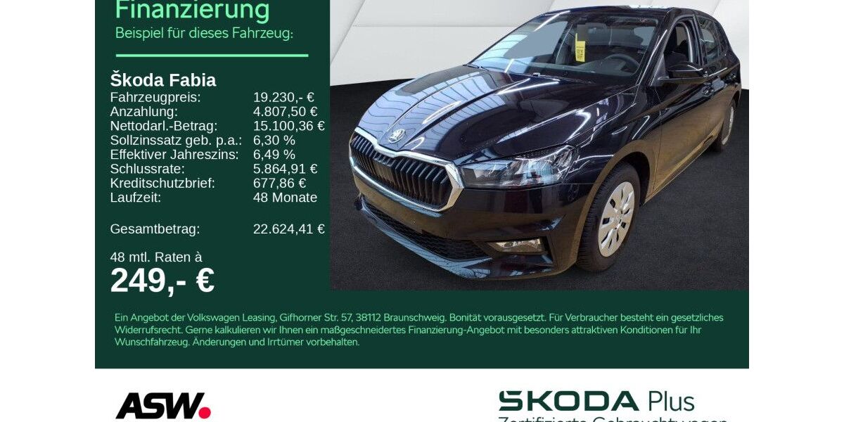 Skoda Fabia 7.800 km 19.230 &euro; Heilbronn 74076