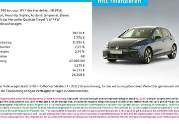 VW Golf 8.990 km 37.880 &euro; Bayreuth 95448