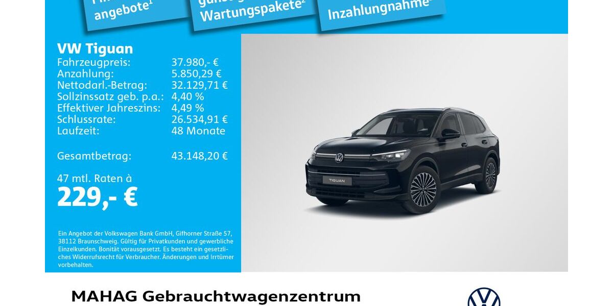 VW Tiguan 7.765 km 37.980 &euro; München 80935