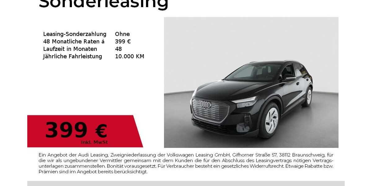 Audi Q4 e-tron 7.298 km 39.790 &euro; Erlangen 91058