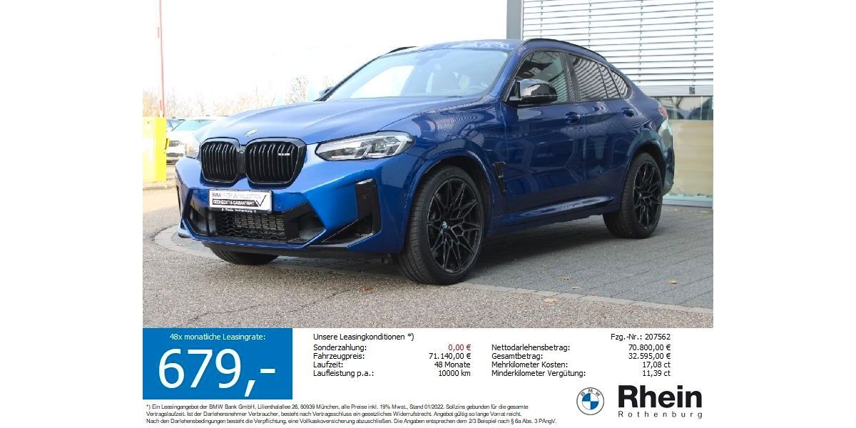 BMW X4 M 10.250 km 68.840 &euro; Neusitz/Rothenburg 91616