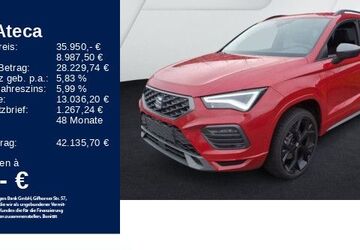 Seat Ateca 9.987 km 35.950 &euro; Heidenheim 89518