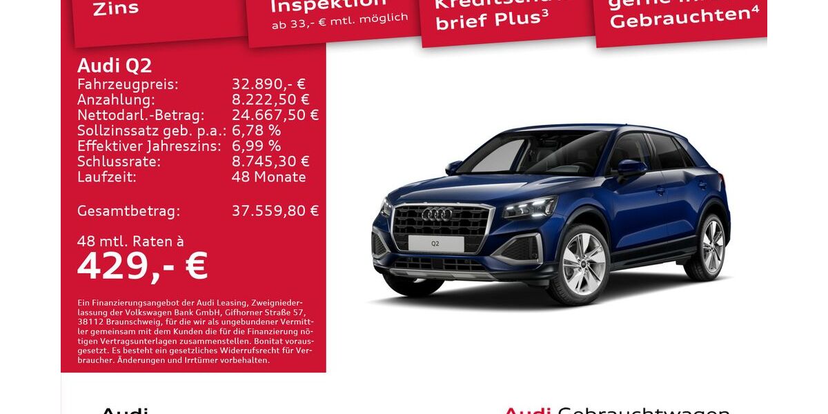 Audi Q2 7.856 km 32.890 &euro; Dresden 01067