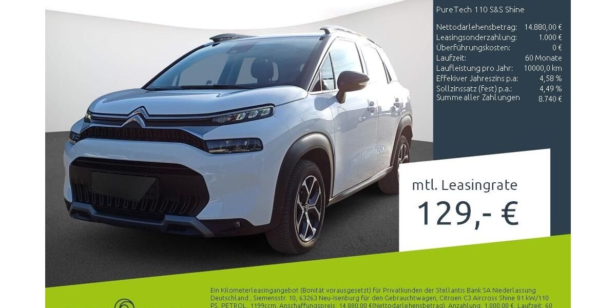 Citroen C3 Aircross 13.273 km 14.880 &euro; Borken 46325