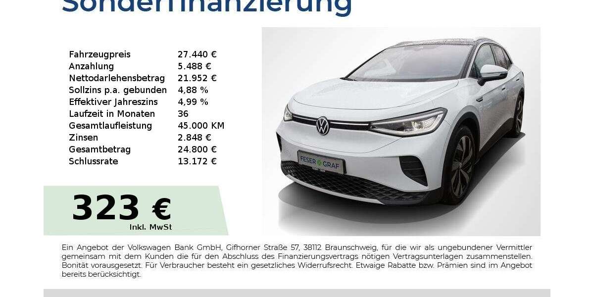 VW ID.4 66.650 km 27.440 &euro; Forchheim 91301