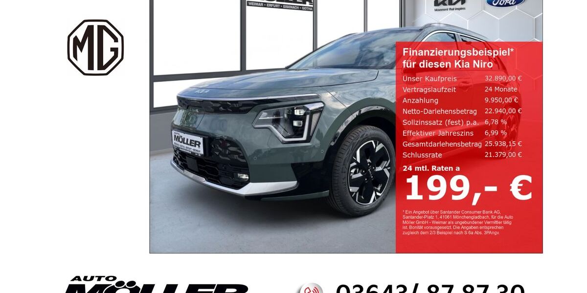 Kia Niro 3.885 km 32.890 &euro; Weimar 99425