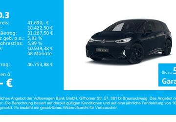 VW ID.3 16.700 km 41.690 &euro; Gersthofen 86368