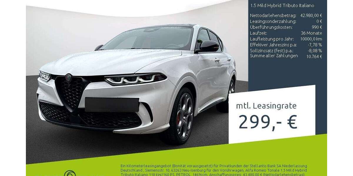 Alfa Romeo Tonale 3.990 km 42.980 &euro; Münster 48163