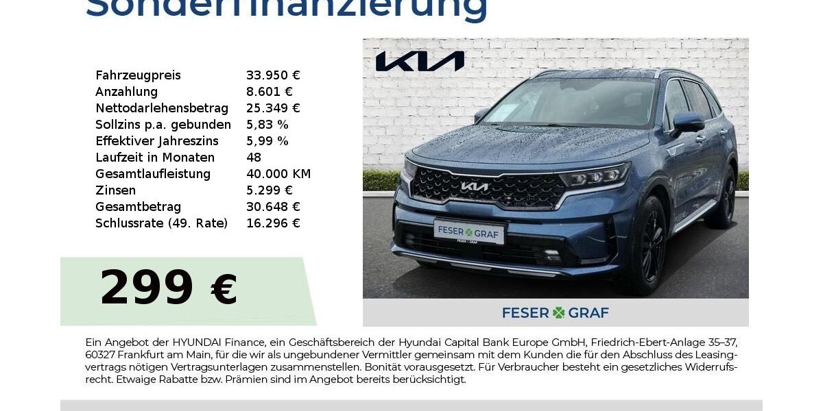 Kia Sorento 53.500 km 33.950 &euro; Roth 91154