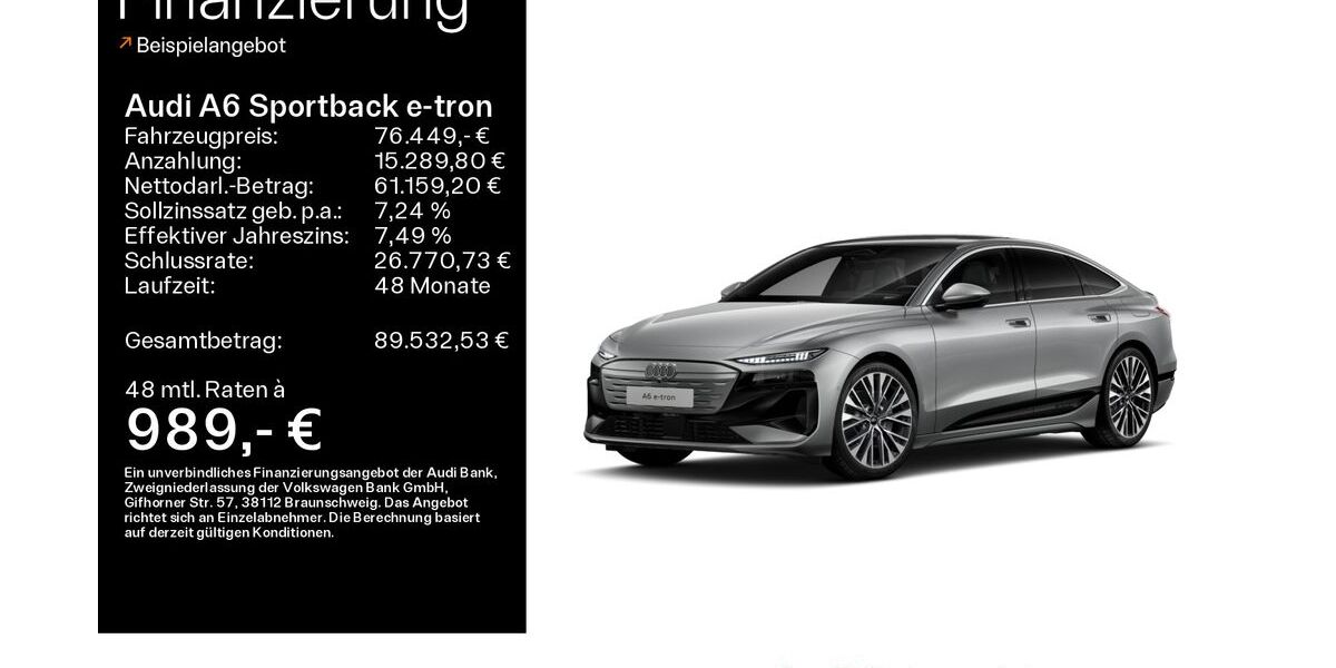 Audi A6 e-tron 8.700 km 76.449 &euro; Büdingen-Düdelsheim 63654