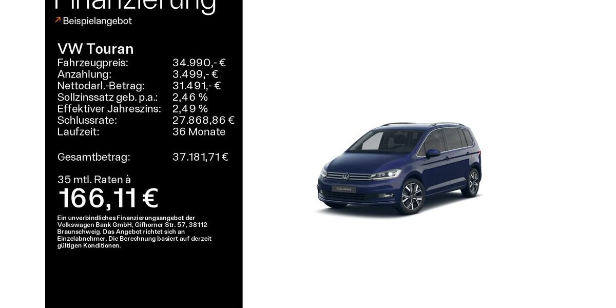 VW Touran 28.872 km 34.990 &euro; Haßfurt 97437