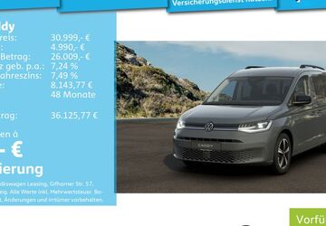 VW Caddy 5.900 km 30.689 &euro; Mannheim 68309