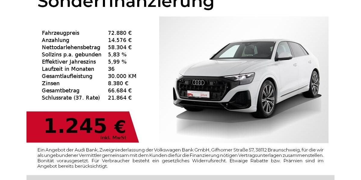 Audi Q8 19.328 km 72.440 &euro; Nürnberg 90441