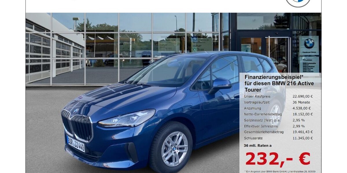 BMW 216 Active Tourer 19.795 km 22.690 &euro; Borken 46325