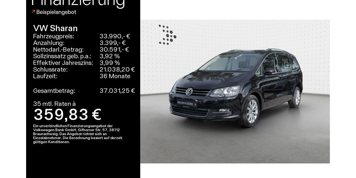 VW Sharan 36.100 km 33.990 &euro; Haßfurt 97437
