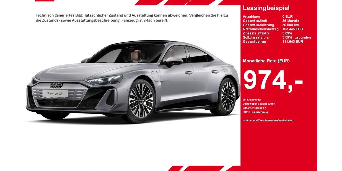 Audi e-tron GT 5.481 km 103.445 &euro; Gütersloh 33334