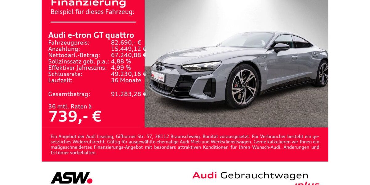 Audi e-tron GT 15.800 km 82.690 &euro; Heilbronn 74074