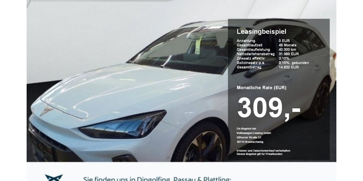 Cupra Leon 23.294 km 31.988 &euro; Passau 94036