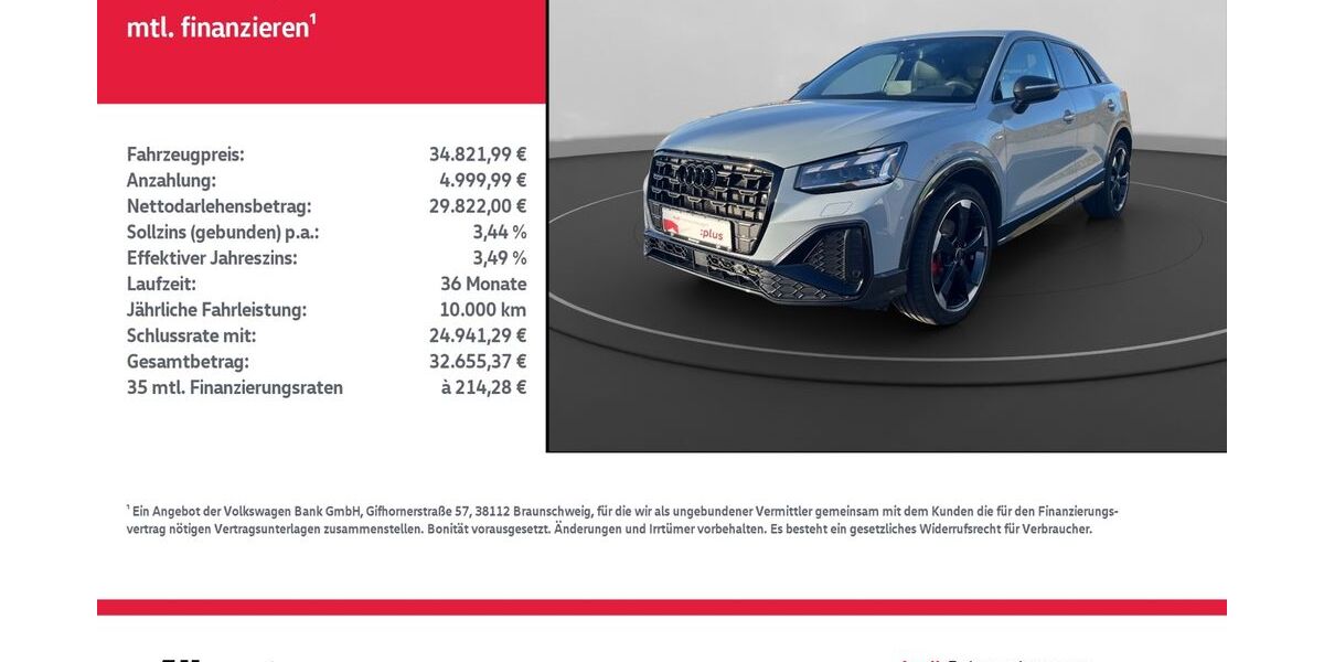 Audi Q2 10.823 km 34.822 &euro; Mühlhausen/Thüringen 99974
