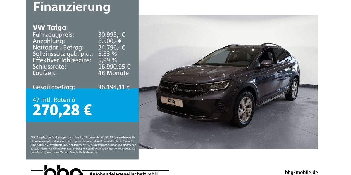 VW Taigo 7.602 km 26.930 &euro; Bühl 77815