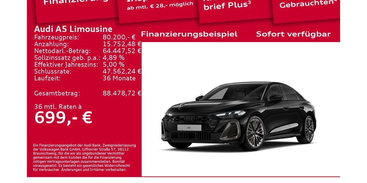 Audi A5 6.001 km 78.900 &euro; Berlin 12489