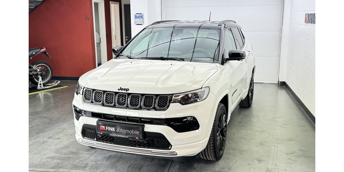 Jeep Compass S Plug-IN Hybrid 4WD 1.Hand Anhängerkplg 43.400 km 25.470 &euro; Lich 35423