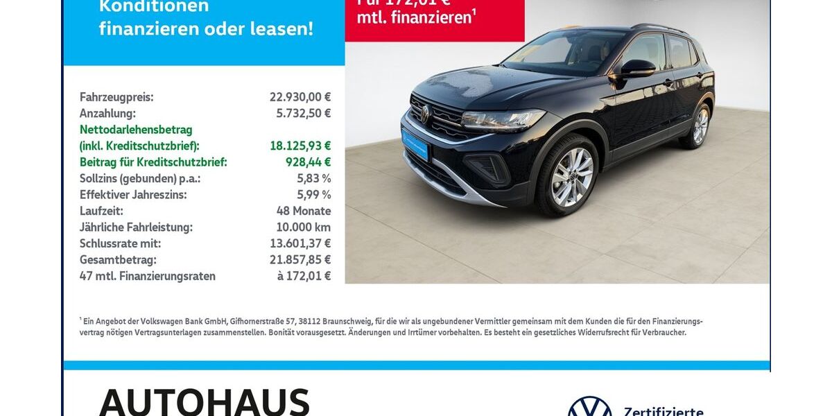 VW T-Cross 18.056 km 22.930 &euro; Bitterfeld-Wolfen 06749