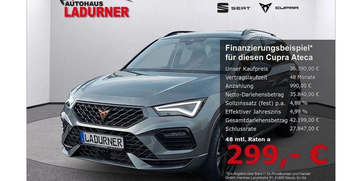 Cupra Ateca 18.000 km 36.390 &euro; Tuttlingen 78532