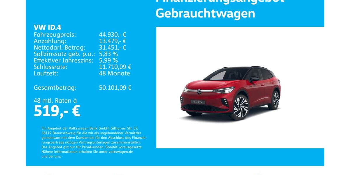 VW ID.4 5.602 km 44.930 &euro; Stuttgart-Wangen 70188