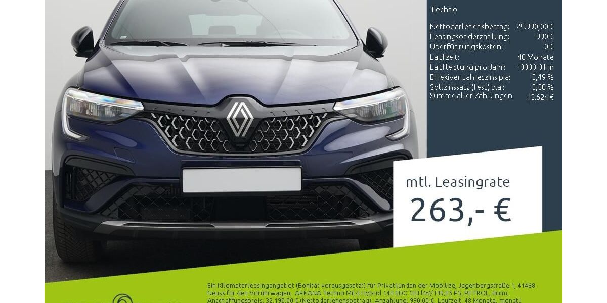 Renault Arkana 1.346 km 29.340 &euro; Münster - Amelsbüren 48163