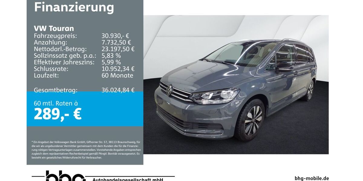 VW Touran 24.920 km 29.760 &euro; Kehl 77694