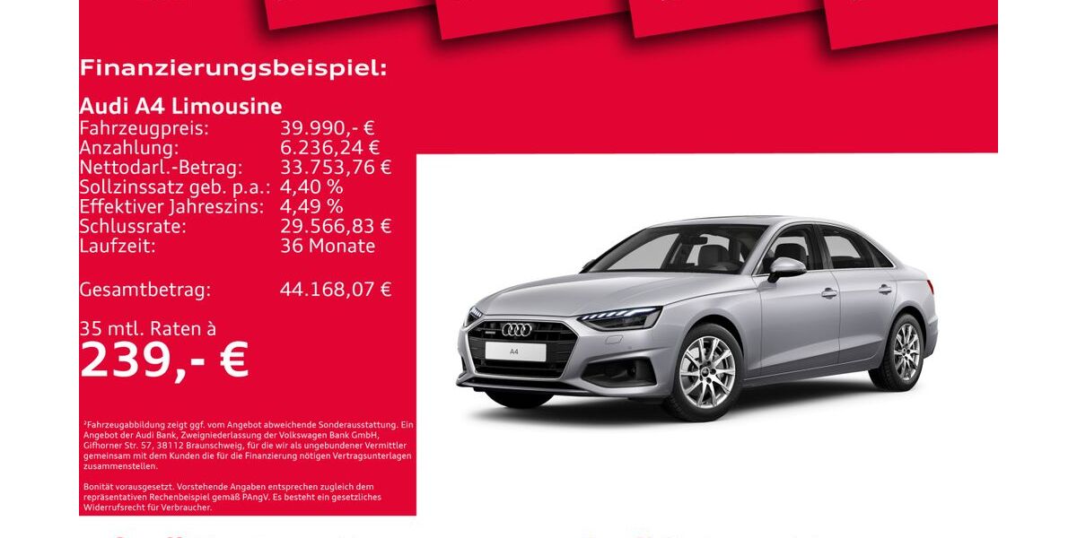 Audi A4 13.185 km 39.990 &euro; Hannover 30179