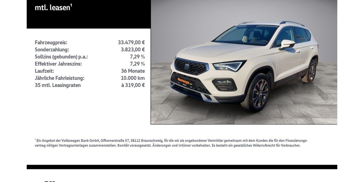 Seat Ateca 5.300 km 33.479 &euro; Nordhausen 99734