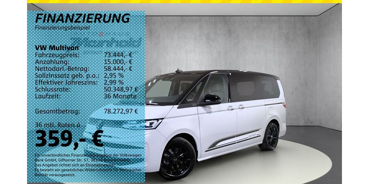 VW T7 Multivan 1.010 km 73.444 &euro; Auerbach/Rebesgrün 08209