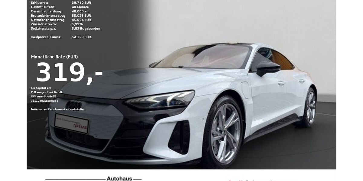 Audi e-tron GT 88.312 km 54.120 &euro; Ravensburg 88214