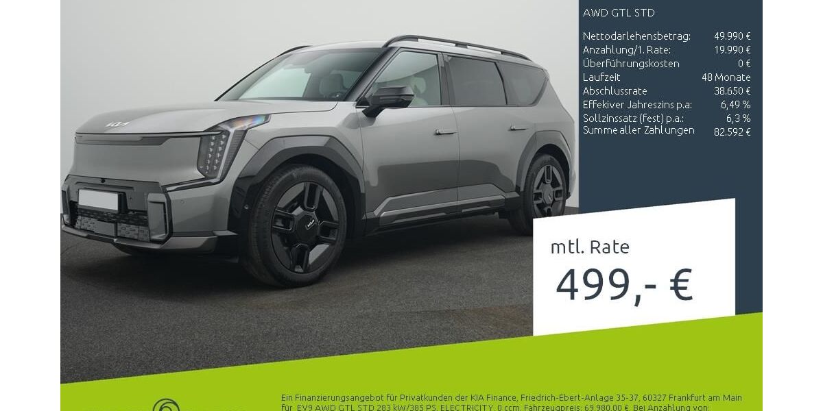 Kia EV9 1.900 km 69.980 &euro; Borken 46325