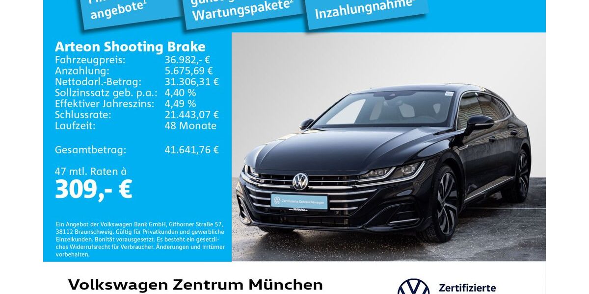 VW Arteon 34.367 km 36.483 &euro; München 80687