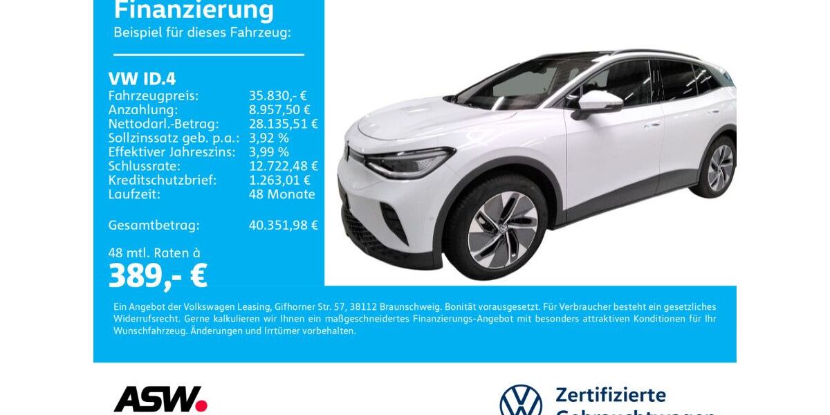 VW ID.4 9.600 km 35.830 &euro; Sinsheim 74889