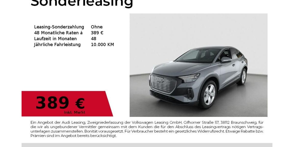Audi Q4 e-tron 8.222 km 41.290 &euro; Erlangen 91058