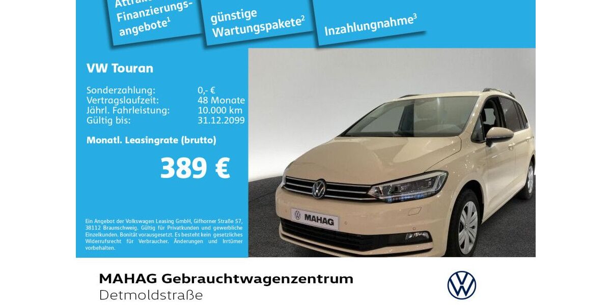 VW Touran 3.000 km 34.980 &euro; München 80935