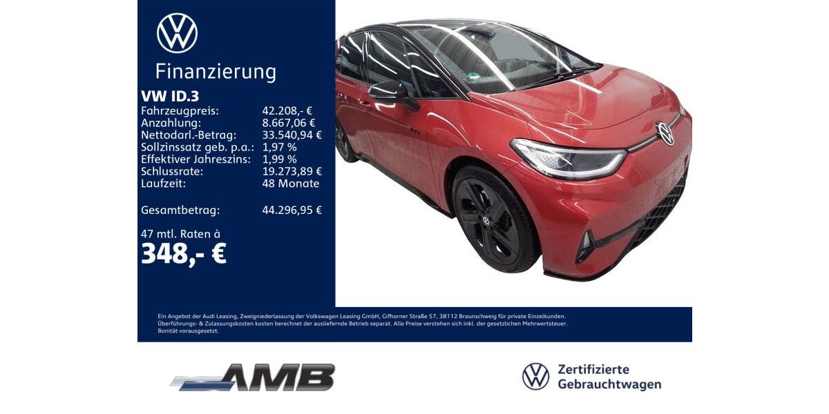 VW ID.3 8.730 km 41.380 &euro; Borna 04552