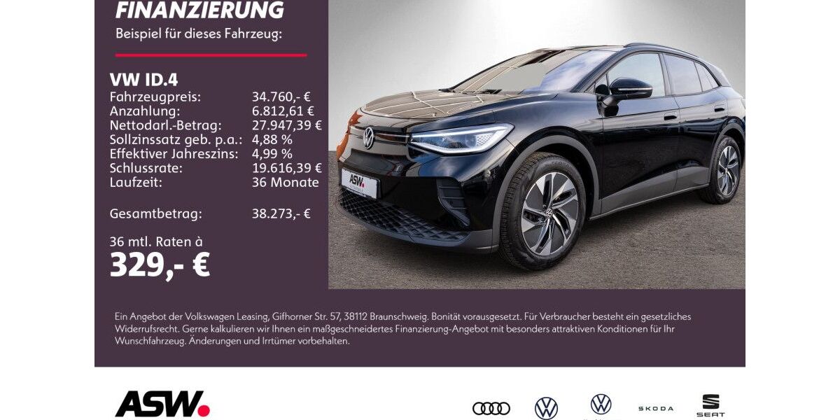VW ID.4 12.990 km 34.760 &euro; Weinsberg 74189