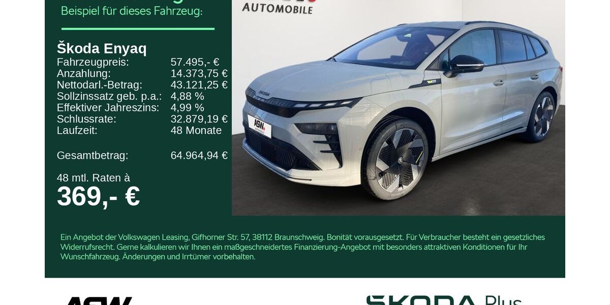 Skoda Enyaq 4.500 km 54.495 &euro; Bad Rappenau 74906