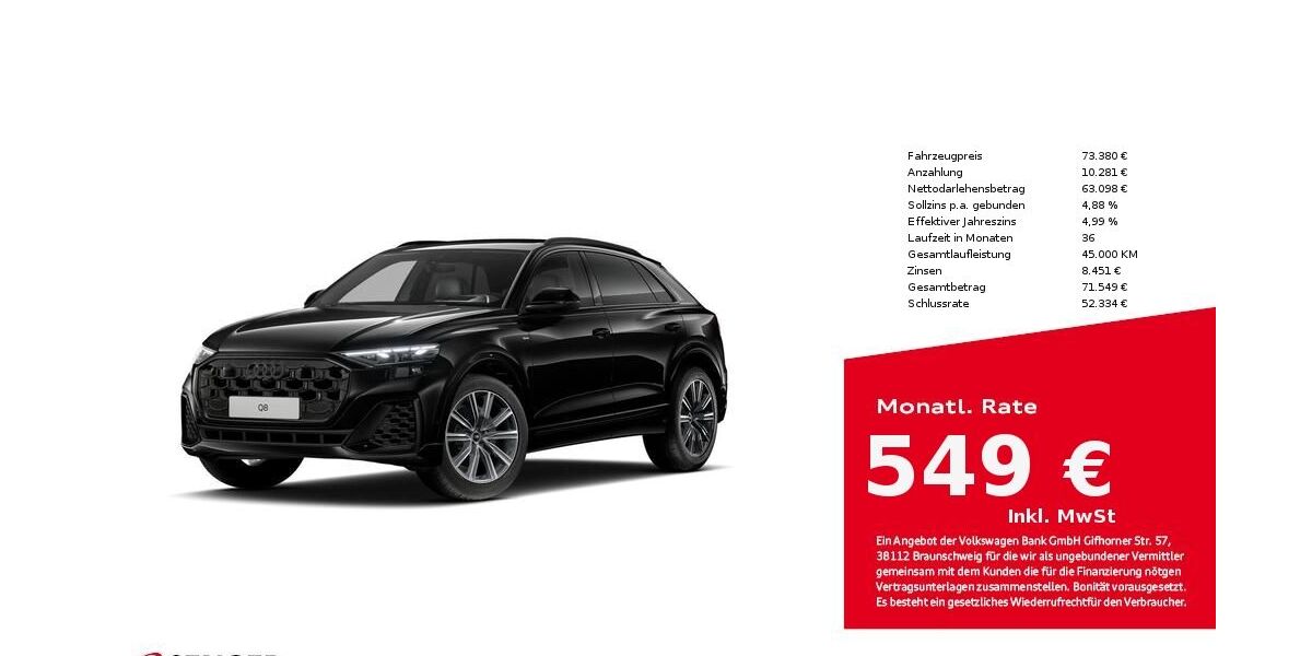 Audi Q8 25.850 km 72.880 &euro; Lübeck 23556