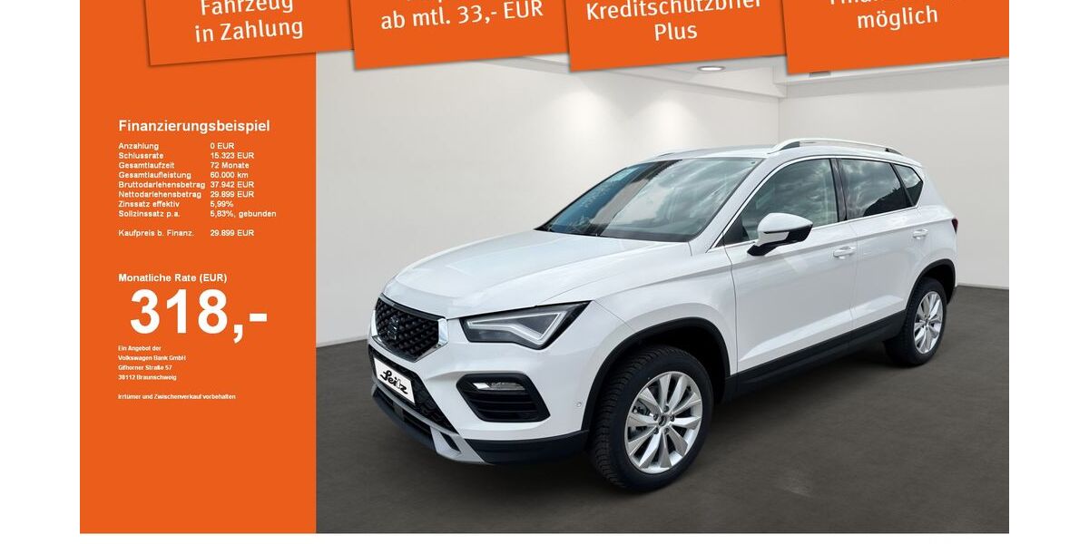 Seat Ateca 5.000 km 27.980 &euro; Kaufbeuren 87600