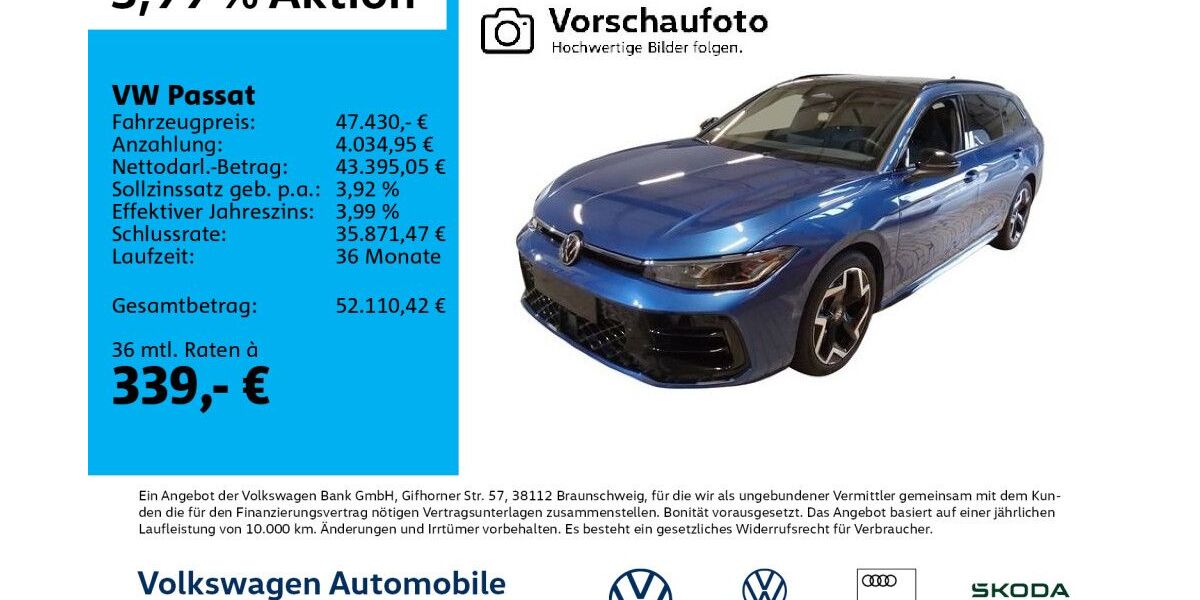 VW Passat 17.840 km 47.430 &euro; Leipzig 04178