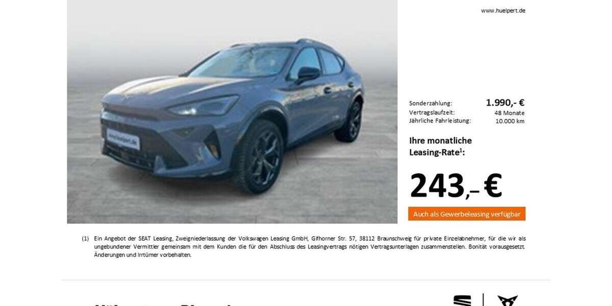 Cupra Formentor 14.724 km 33.147 &euro; Dortmund 44269