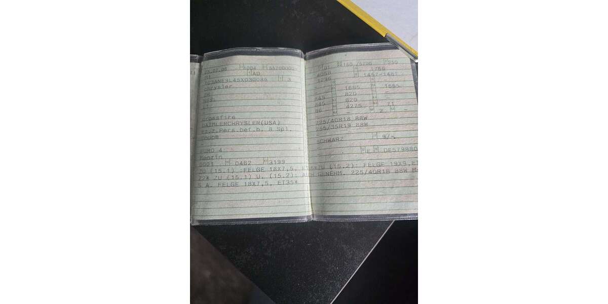 Chrysler Crossfire 176.000 km 7.500 &euro; BERNBURG 06406