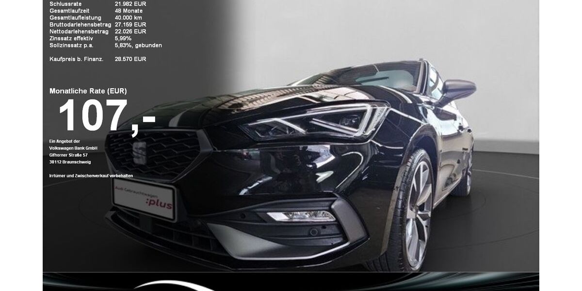 Seat Leon 15.833 km 28.570 &euro; Baden-Baden 76530