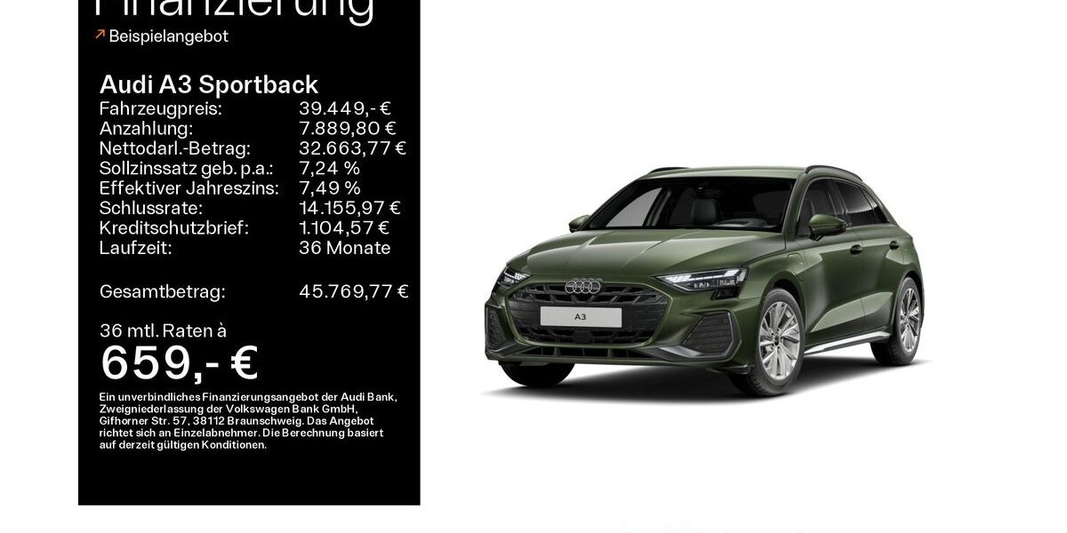 Audi A3 8.000 km 39.069 &euro; Mühlheim 63165